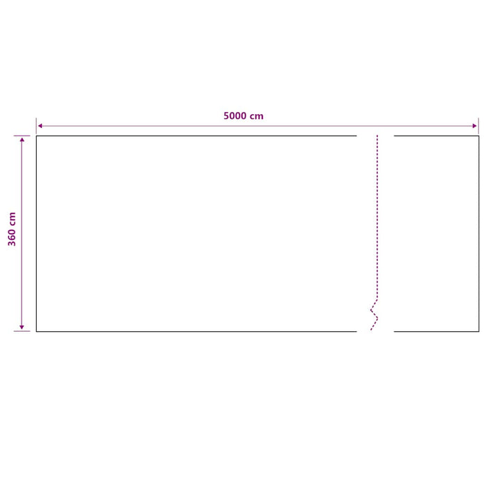 Plasă pentru intimitate, verde, 3,6x50 m, HDPE, 75 g/m² - WALTI WALTI