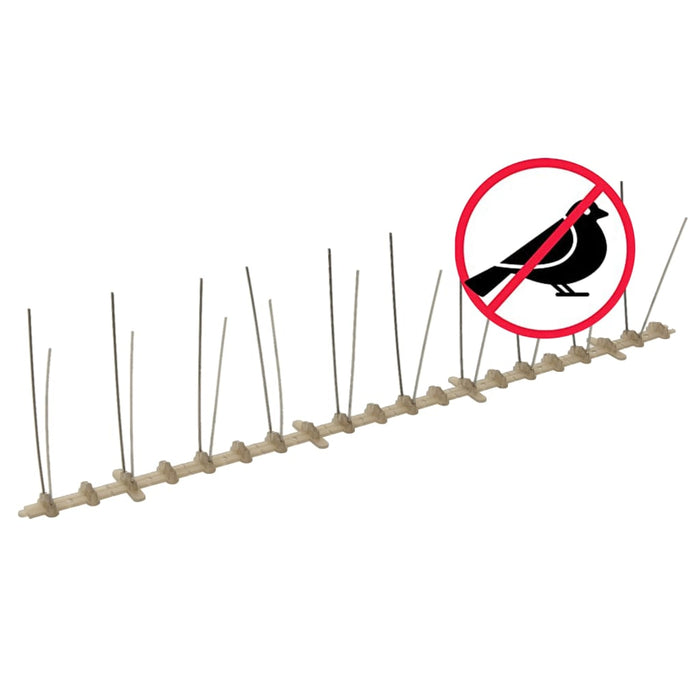 Set bandă cu țepi antipăsări cu 2 rânduri 20 buc. plastic 10 m - WALTI WALTI
