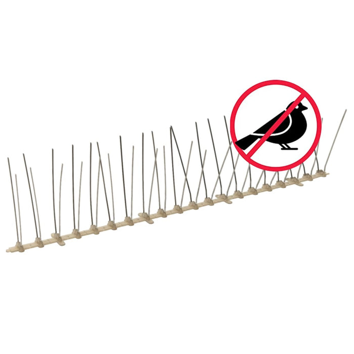 Set bandă cu țepi antipăsări cu 4 rânduri 20 buc. plastic 10 m - WALTI WALTI