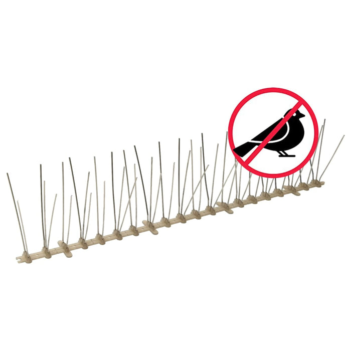 Set bandă cu țepi antipăsări cu 5 rânduri 20 buc. plastic 10 m - WALTI WALTI
