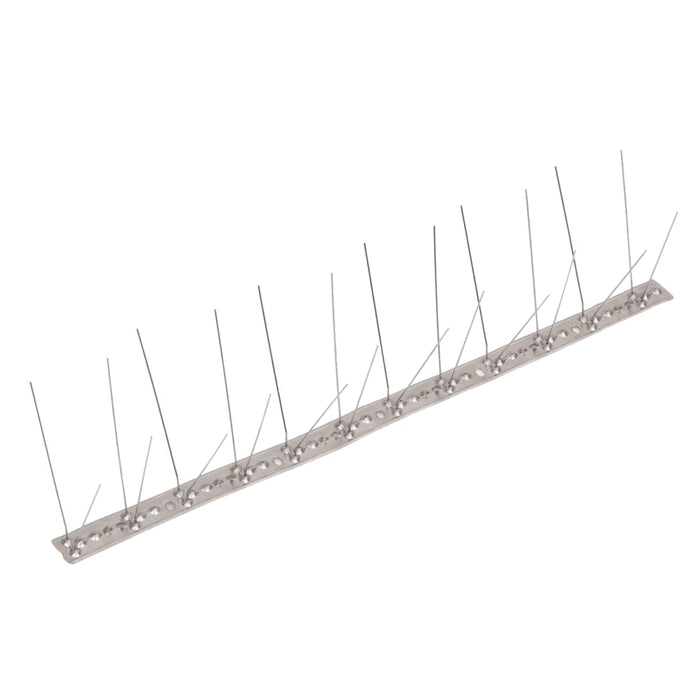 Set bandă cu țepi antipăsări cu 4 rânduri, 20 buc., oțel, 10 m - WALTI WALTI
