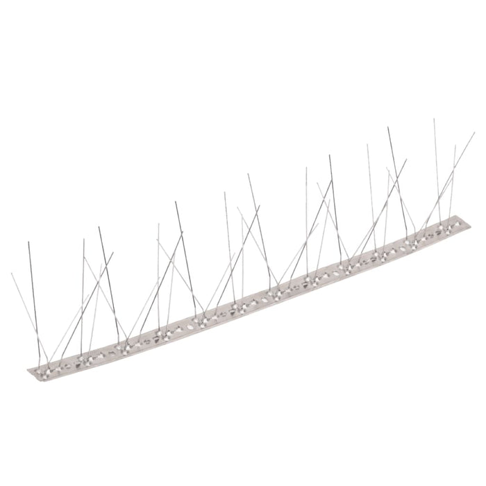 Set bandă cu țepi antipăsări cu 5 rânduri, 20 buc., oțel, 10 m - WALTI WALTI