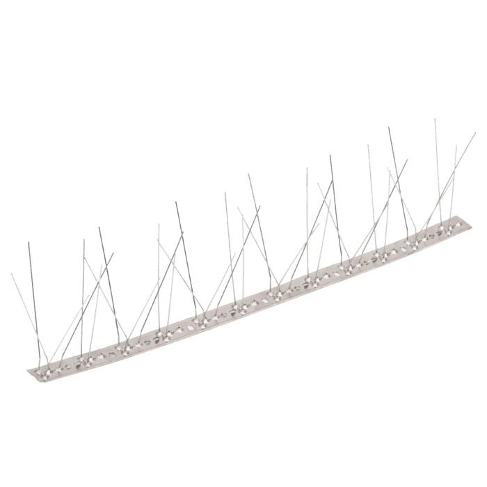 Set bandă cu țepi antipăsări cu 5 rânduri, 40 buc., oțel, 20 m - WALTI WALTI