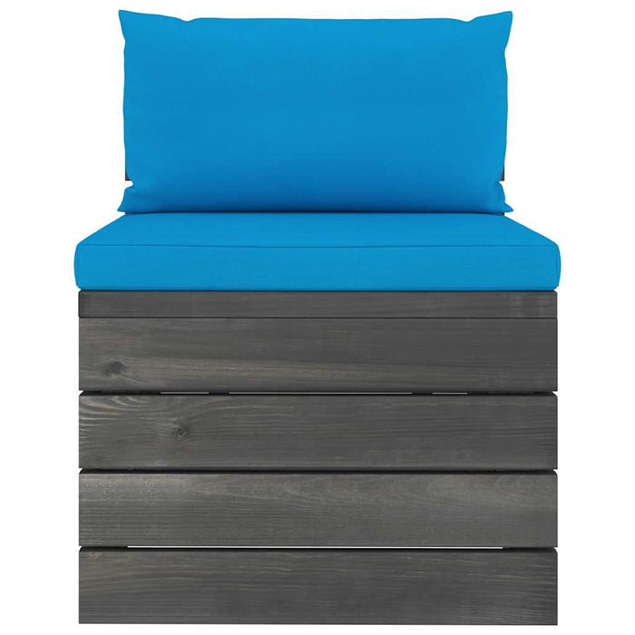 Set mobilier grădină din paleți, cu perne, 6 piese, lemn de pin WALTI