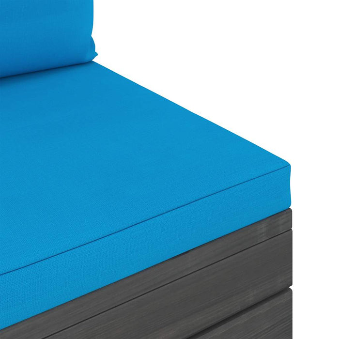 Set mobilier grădină din paleți, cu perne, 6 piese, lemn de pin WALTI
