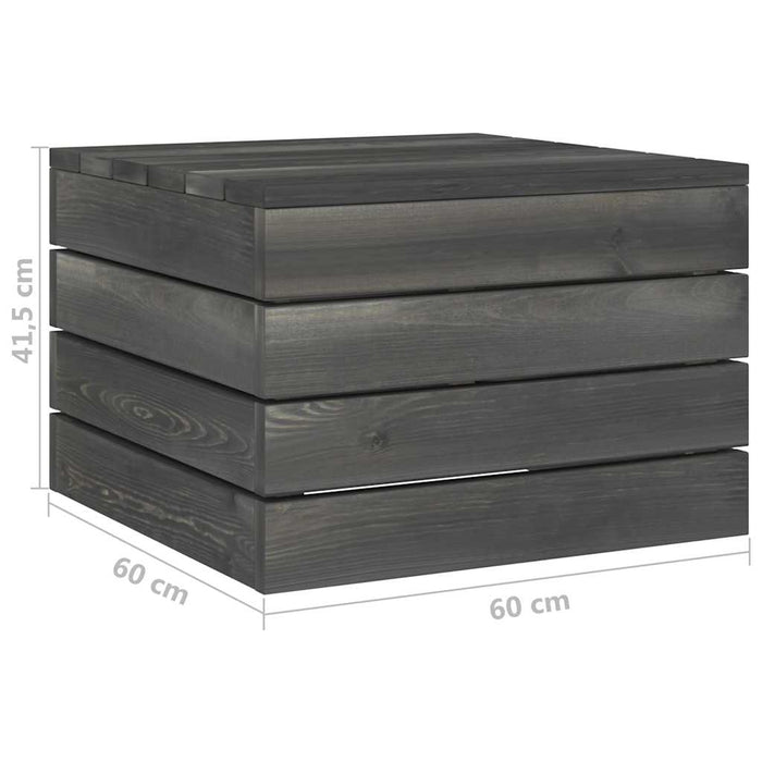 Set mobilier grădină paleți, 9 piese, cu perne, lemn masiv pin WALTI
