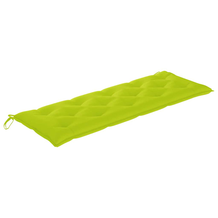 Bancă Batavia cu pernă verde aprins, 150 cm, lemn masiv tec WALTI