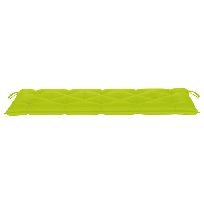 Bancă Batavia cu pernă verde aprins, 150 cm, lemn masiv tec WALTI