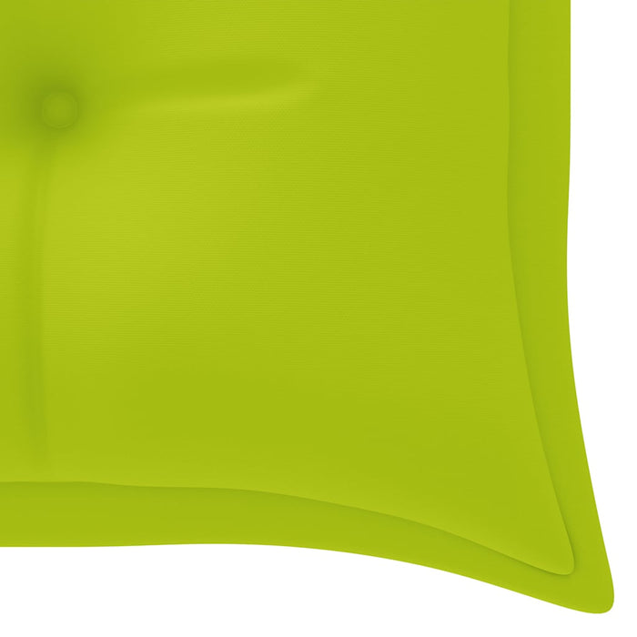 Bancă Batavia cu pernă verde aprins, 150 cm, lemn masiv tec WALTI