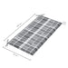 Bancă de grădină, pernă gri carouri, 112 cm, lemn masiv tec - WALTI WALTI