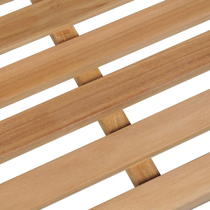 Bancă de grădină, pernă albastru regal, 150 cm lemn masiv tec WALTI