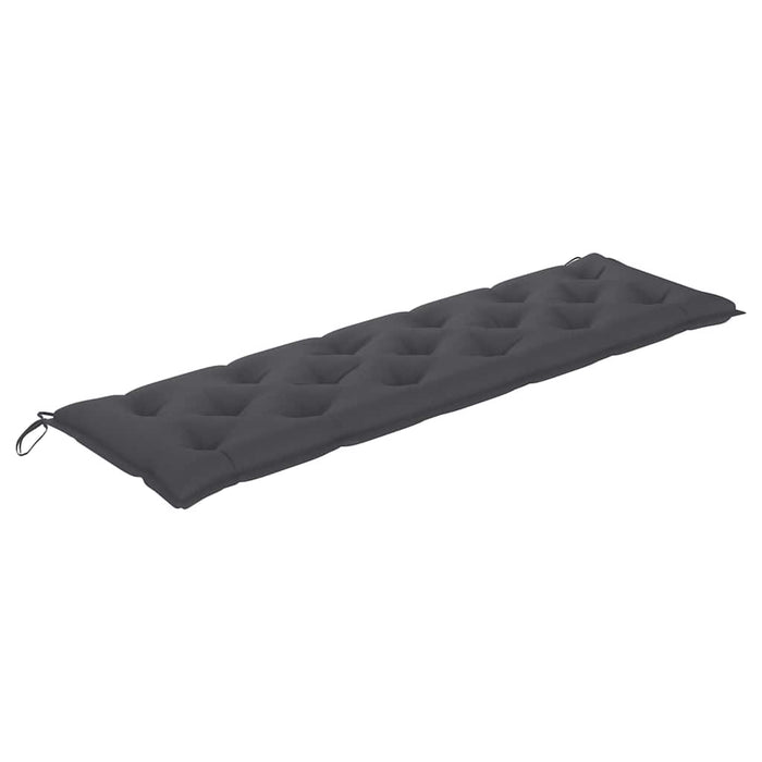 Bancă de grădină, pernă antracit, 175 cm, lemn masiv de tec WALTI
