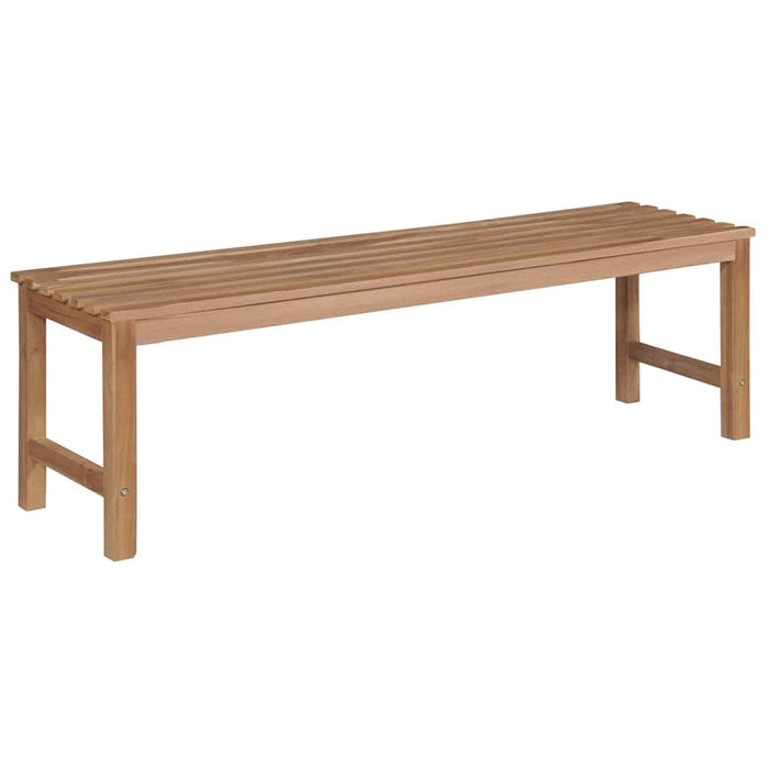 Bancă de grădină, cu pernă verde, 150 cm, lemn masiv de tec WALTI