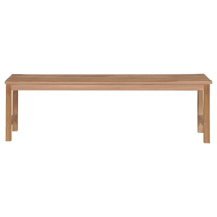 Bancă grădină cu pernă gri taupe, 150 cm, lemn masiv tec WALTI