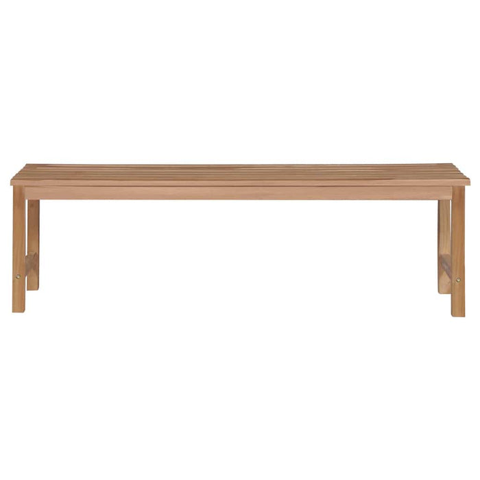 Bancă de grădină, cu pernă albastră, 150 cm, lemn masiv de tec WALTI