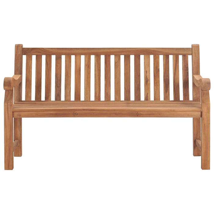 Bancă de grădină cu pernă, 150 cm, lemn masiv de tec WALTI
