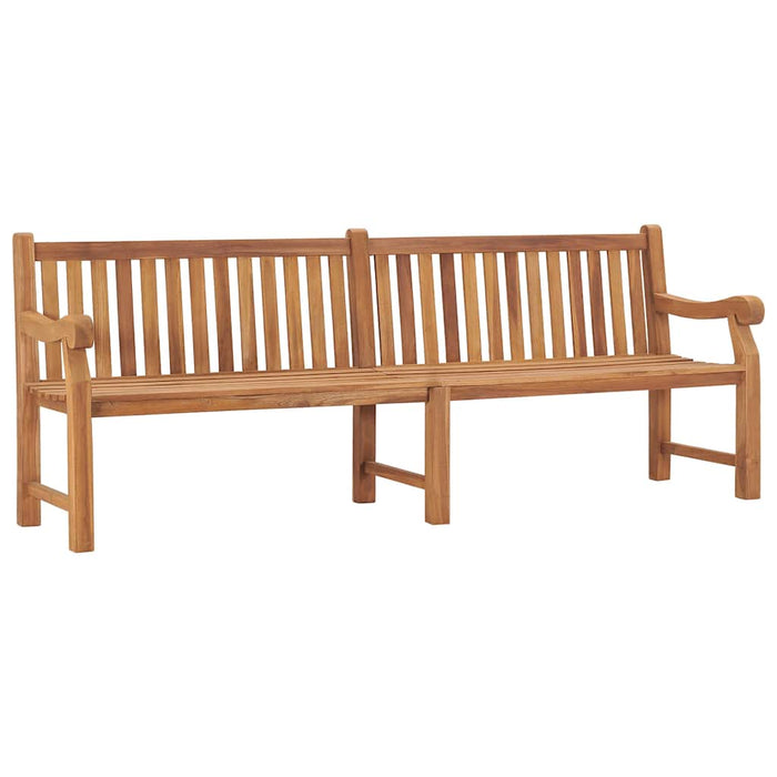 Bancă de grădină cu pernă, 240 cm, lemn masiv de tec WALTI
