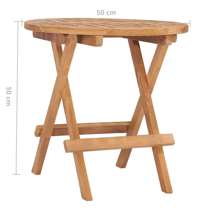 Set mobilier exterior pliabil cu perne 3 piese lemn masiv tec - WALTI WALTI