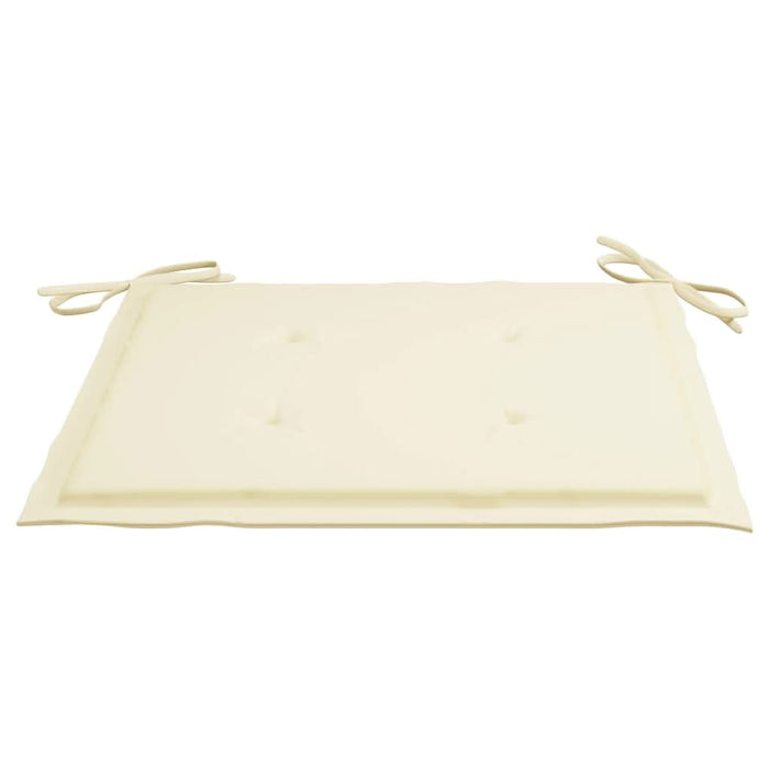 Set mobilier exterior pliabil cu perne 3 piese lemn masiv tec - WALTI WALTI