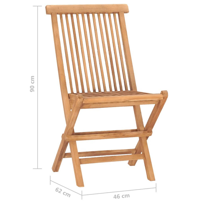 Set mobilier exterior pliabil cu perne 3 piese lemn masiv tec - WALTI WALTI