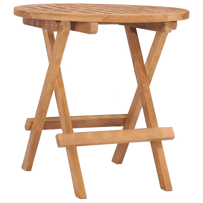 Set mobilier exterior pliabil cu perne, 3 piese, lemn masiv tec - WALTI WALTI