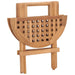Set mobilier exterior pliabil cu perne, 3 piese, lemn masiv tec - WALTI WALTI