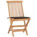 Set mobilier exterior pliabil cu perne, 3 piese, lemn masiv tec - WALTI WALTI