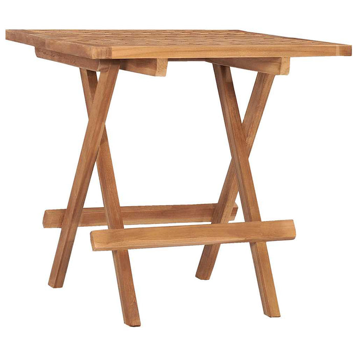 Set mobilier exterior pliabil cu perne, 3 piese, lemn masiv tec - WALTI WALTI