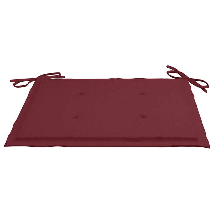 Set mobilier exterior pliabil cu perne, 3 piese, lemn masiv tec - WALTI WALTI