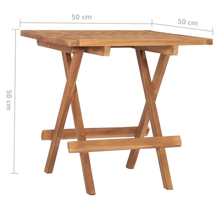 Set mobilier exterior pliabil cu perne, 3 piese, lemn masiv tec - WALTI WALTI