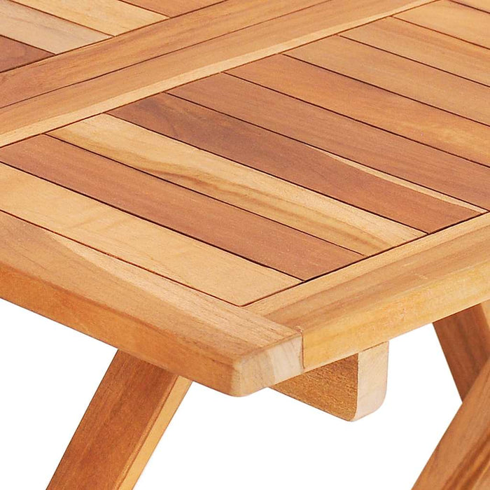 Set mobilier bistro cu perne antracit, 3 piese, lemn masiv tec - WALTI WALTI