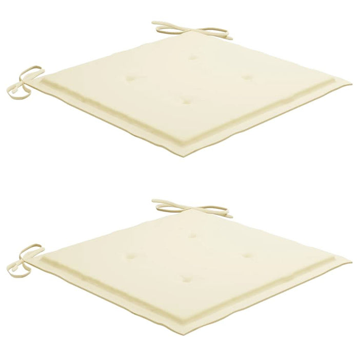 Set bistro 3 piese cu perne crem, lemn masiv tec - WALTI WALTI