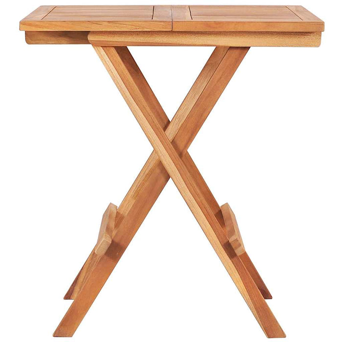 Set bistro 3 piese cu perne crem, lemn masiv tec - WALTI WALTI