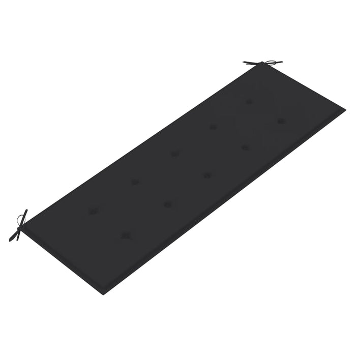 Bancă de grădină stivuibilă cu pernă, 159 cm, lemn masiv de tec - WALTI WALTI