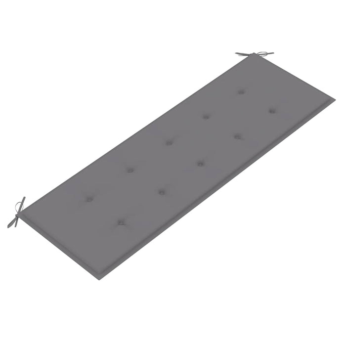 Bancă de grădină stivuibilă cu pernă, 159 cm, lemn masiv de tec - WALTI WALTI