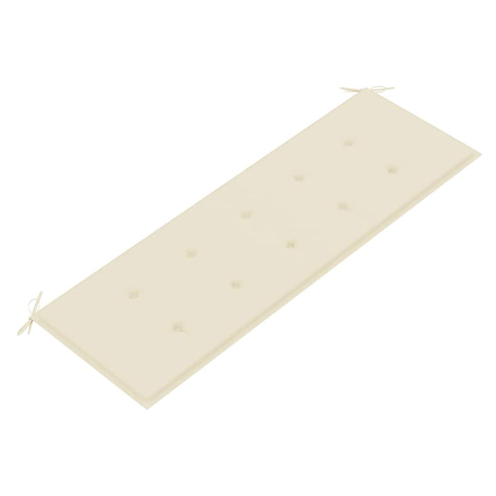 Bancă de grădină stivuibilă cu pernă, 159 cm, lemn masiv de tec - WALTI WALTI