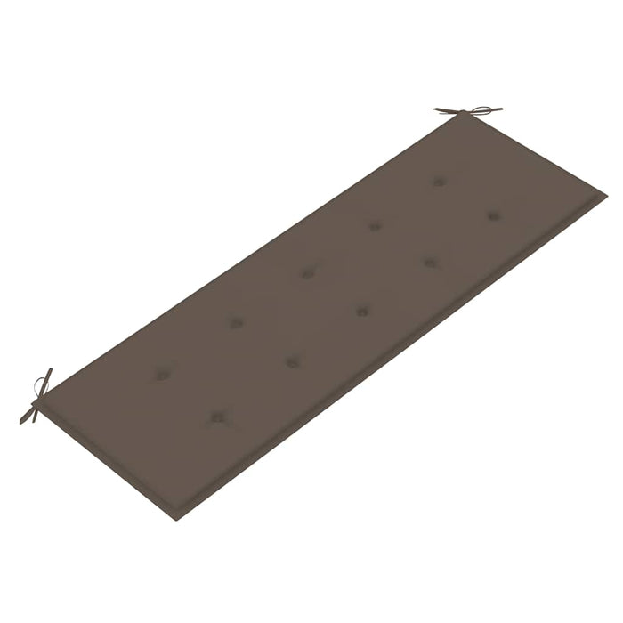 Bancă de grădină stivuibilă cu pernă, 159 cm, lemn masiv de tec - WALTI WALTI