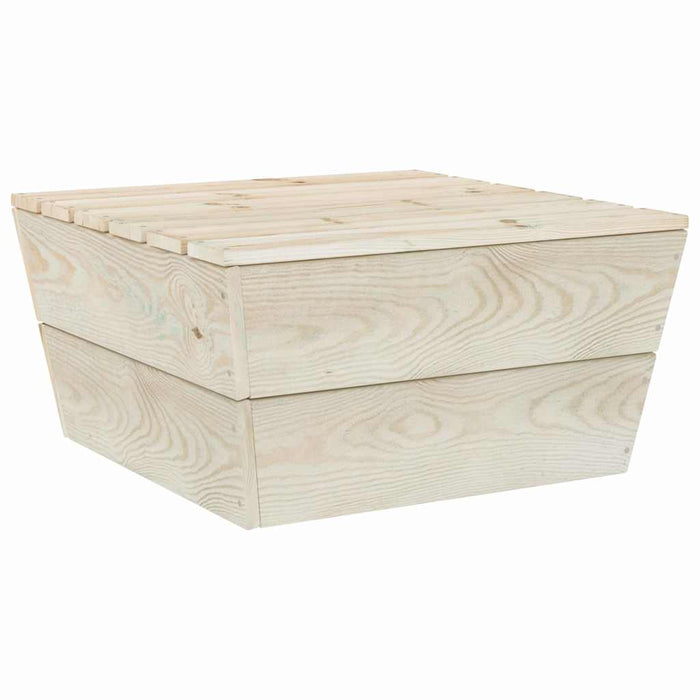 Set mobilier grădină paleți, 9 piese, cu perne, lemn de molid WALTI