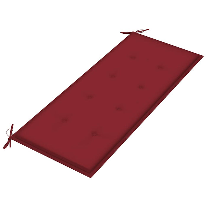 Bancă de grădină cu pernă, 120 cm, lemn masiv de acacia WALTI