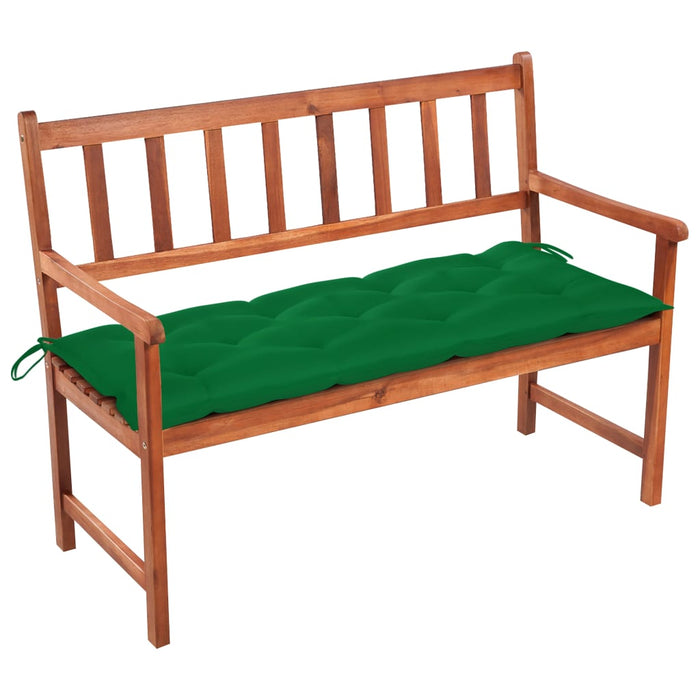 Bancă de grădină cu pernă, 120 cm, lemn masiv de acacia - WALTI WALTI