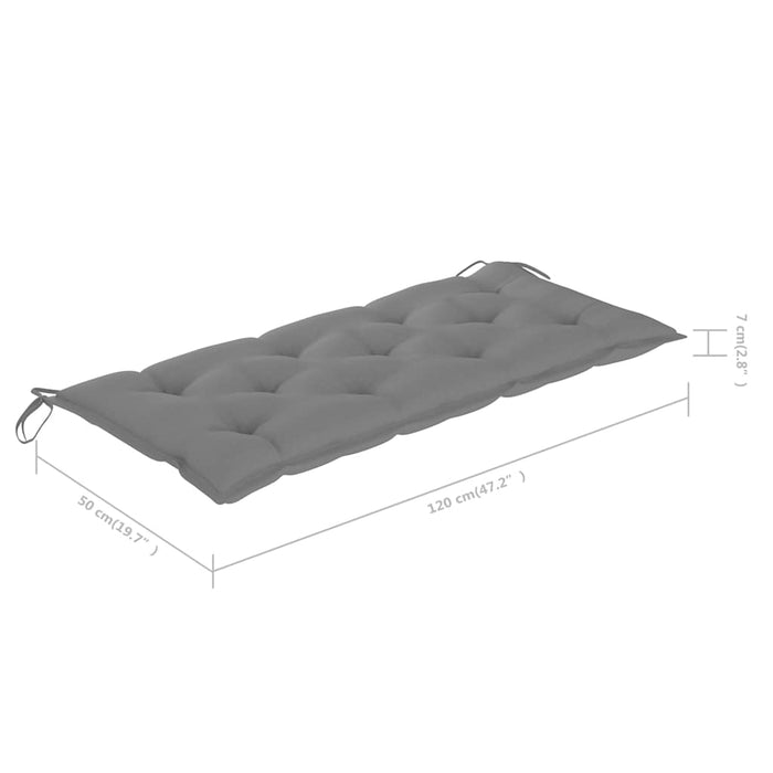 Bancă de grădină cu perne, 240 cm, lemn masiv de acacia WALTI