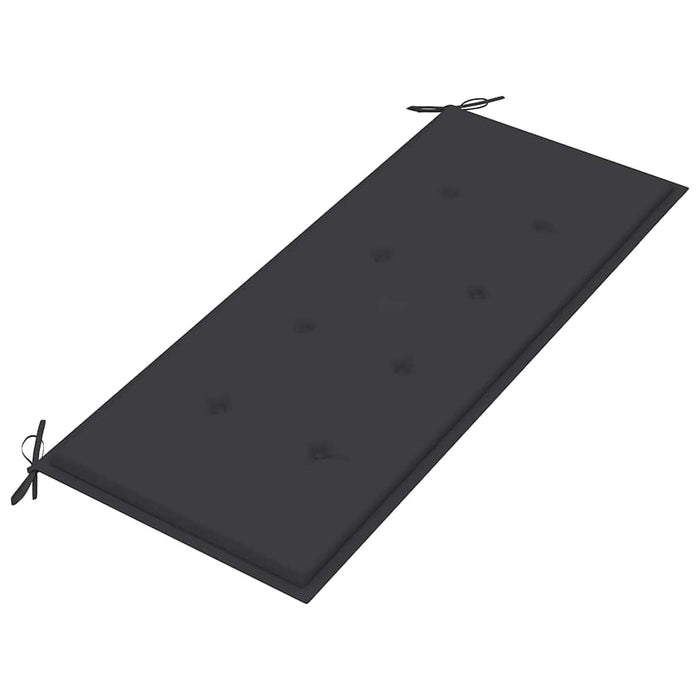 Bancă de grădină pliabilă cu pernă, 118 cm, bambus - WALTI WALTI