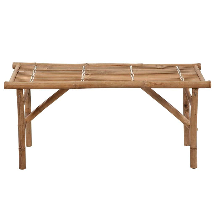 Bancă de grădină pliabilă cu pernă, 118 cm, bambus WALTI