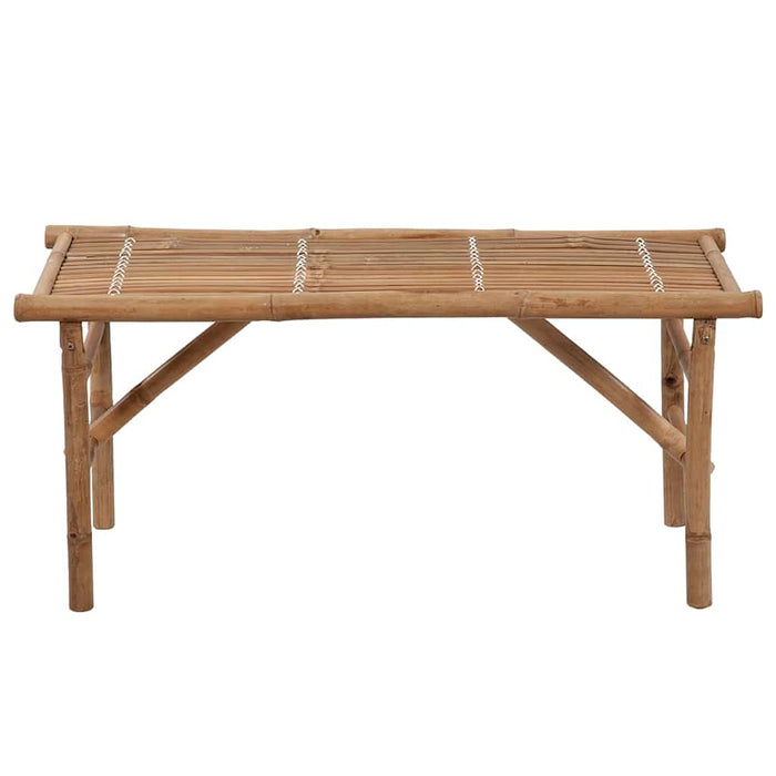 Bancă de grădină pliabilă cu pernă, 118 cm, bambus - WALTI WALTI