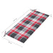 Bancă de grădină pliabilă cu pernă, 118 cm, bambus - WALTI WALTI
