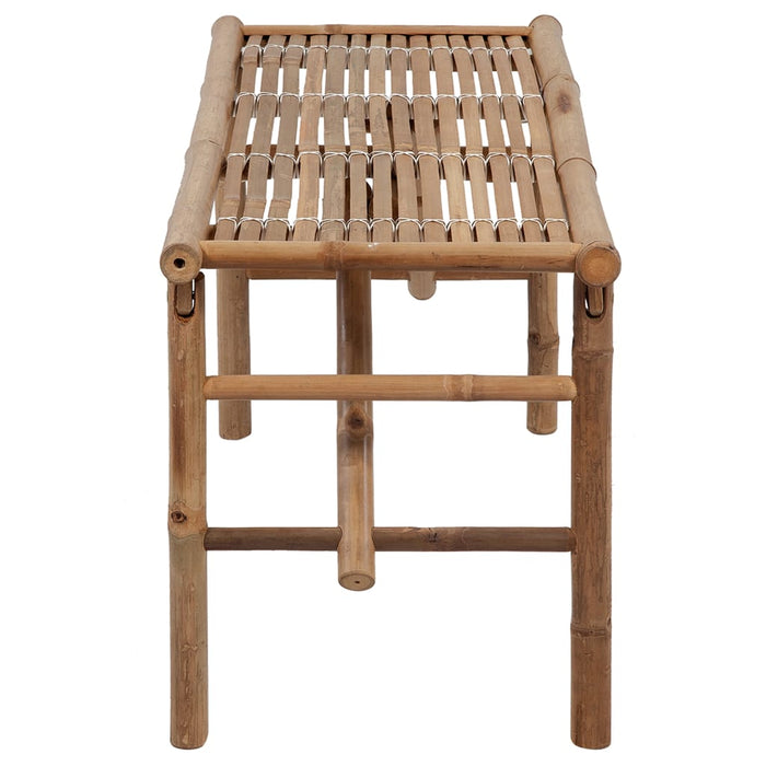 Bancă de grădină pliabilă cu pernă, 118 cm, bambus - WALTI WALTI