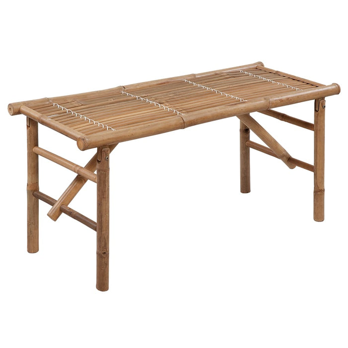 Bancă de grădină pliabilă cu pernă, 118 cm, bambus - WALTI WALTI