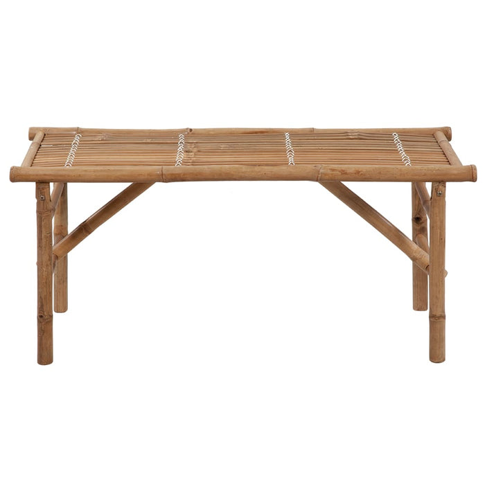 Bancă de grădină pliabilă cu pernă, 118 cm, bambus - WALTI WALTI