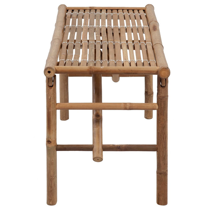 Bancă de grădină pliabilă cu pernă, 118 cm, bambus - WALTI WALTI