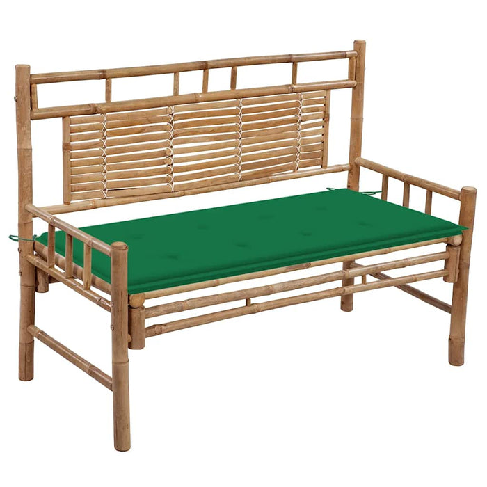 Bancă de grădină cu pernă, 120 cm, bambus - WALTI WALTI